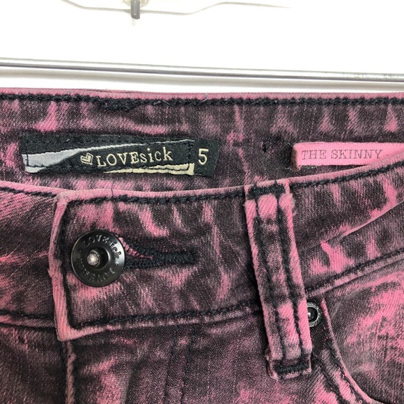 Lovesick Purple Acid Wash "The Skinny" Jeans 5 - Picture 5 of 8
